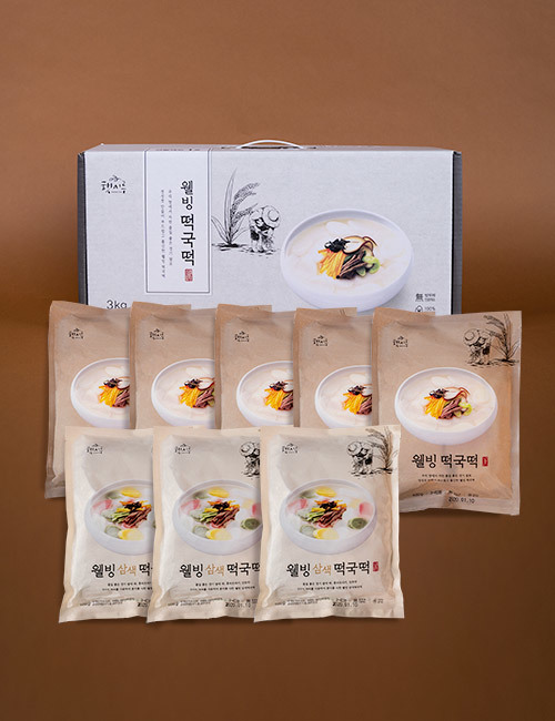 [무료배송] 떡국떡 선물세트 2호 4.8kg (600g*8봉)